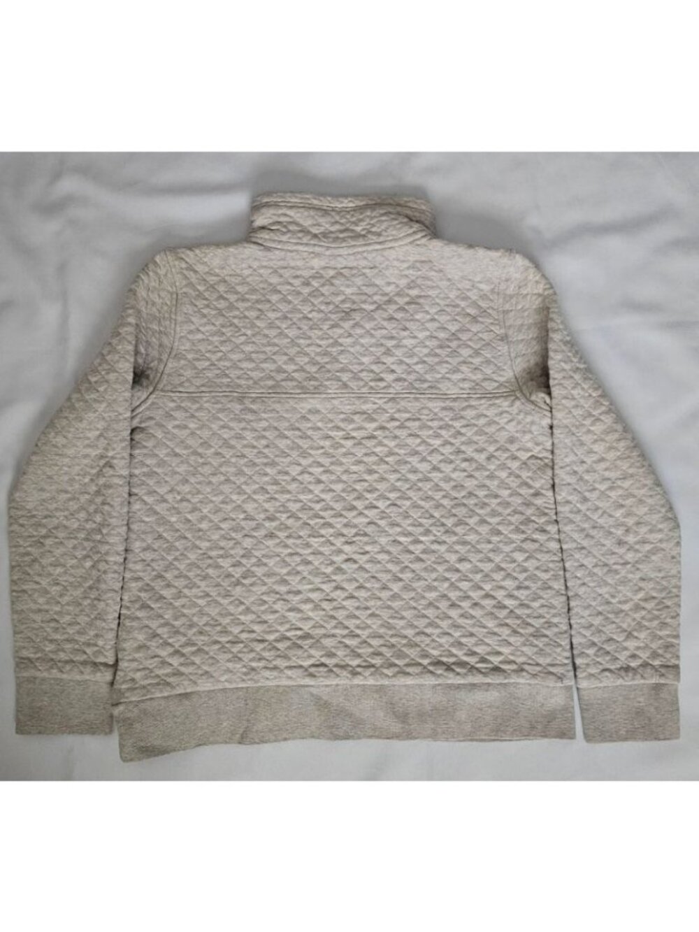 Patagonia Organic Cotton Quilt Snap-T Pullover Sweatshirt Birch White Sz Medium - Picture 16 of 16